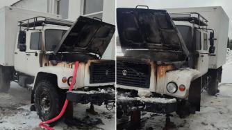 горевший авто