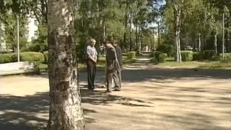 люди в сквере