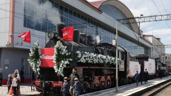 ретропоезд в честь 80-летия Победы