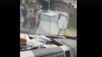 полицейская машина ДТП