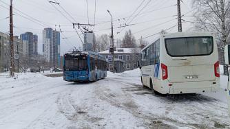троллейбус и автобус