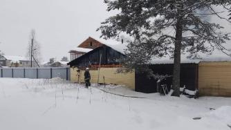Пожар в Муезерском