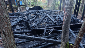 пожар в Лоухском районе