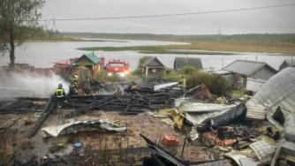 Пожар в Сегежском округе