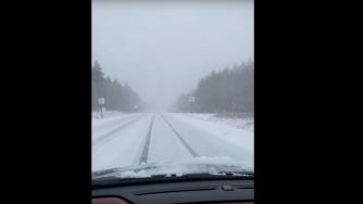 трасса в снегу