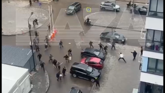 драка мигрантов