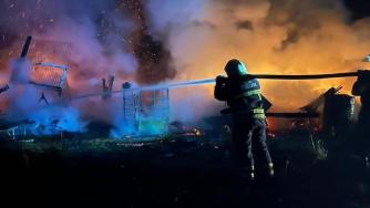 Пожар в Пряжинском районе