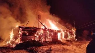Пожар в Сегежском округе