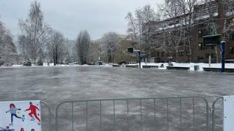 Каток в городе