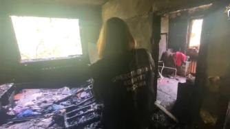 Место страшного пожара