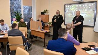 Леонид Леонтюк на встрече с ветеранами