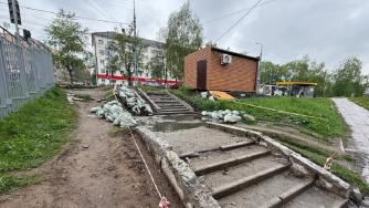 Аварийная лестница в Петрозаводске