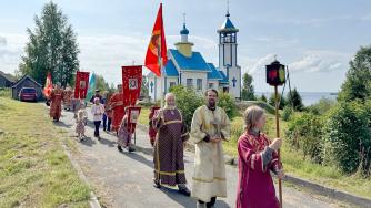 Крестный ход в Ведлозере на Ильин день