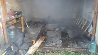 Пожар в гаражах