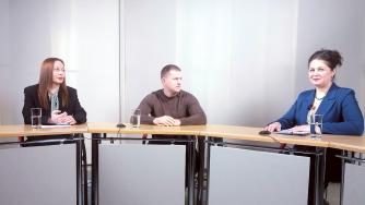Мизинкова и Романов в студии