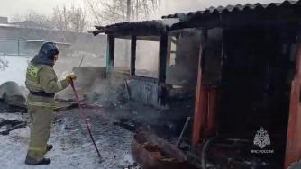 Пожар в Минусинске