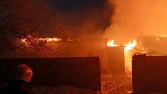 Пожар в Мордовии