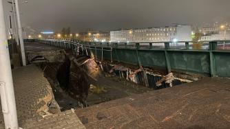 Обрушение крыши на Ладожском вокзале