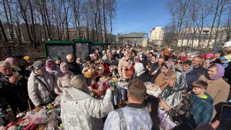 Освящение куличей