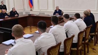 Парфенчиков на встрече с пограничниками