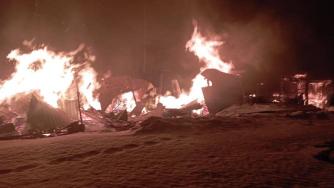 Пожар в Прионежском районе