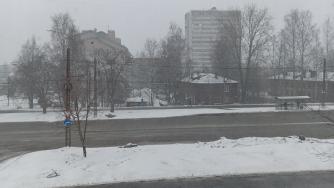 весенний снег