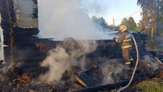 Пожар в Лоухском районе