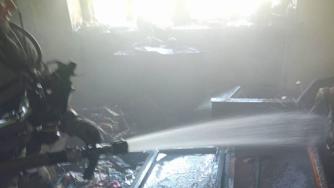 Пожар в поселке Пушной