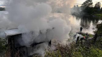 Пожар в Кеми