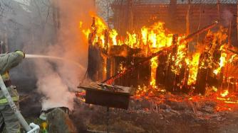 Пожар в Сосновом Бору