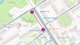 схема движения в Петрозаводске