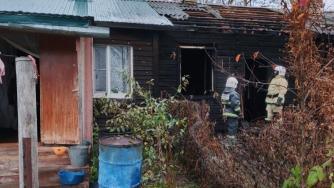 Пожар в селе Реболы