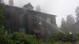 Пожар в Суоярви