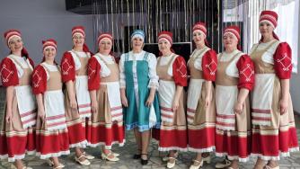 Участницы благотворительного концерта из Пряжи