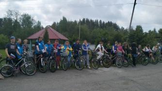 Участники велопробега в Эссойле