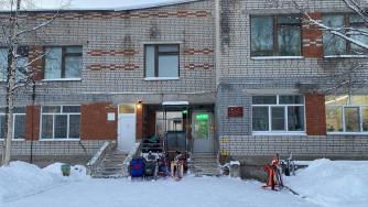 Лоухский детский сад зимой