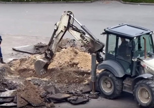 Перекопали асфальт на Лыжной