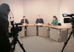 Вертинский и Ушаков в студии