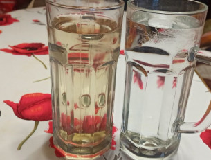 Белая и желтая вода в Кеми