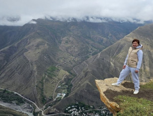 над пропастью в горах