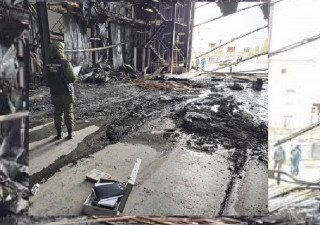 следователи на месте пожара