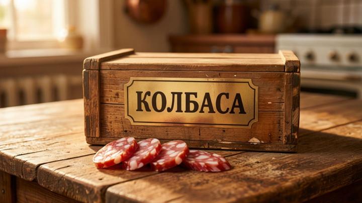 коробка колбасы