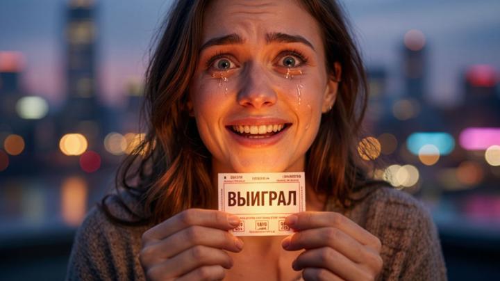 выиграла в лотерею