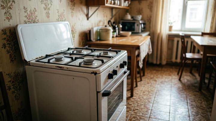 газовая плита на кухне