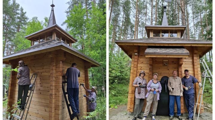Жители поселка Матросы привели в порядок колодец