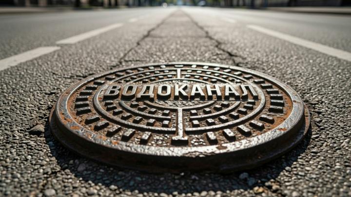 крышка колодца на проезжей части