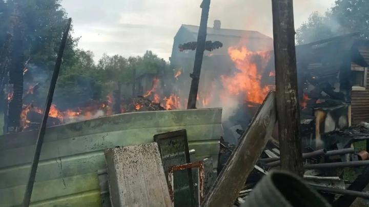 пожар в сарае