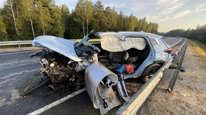 автомобиль попавший в ДТП в Карелии