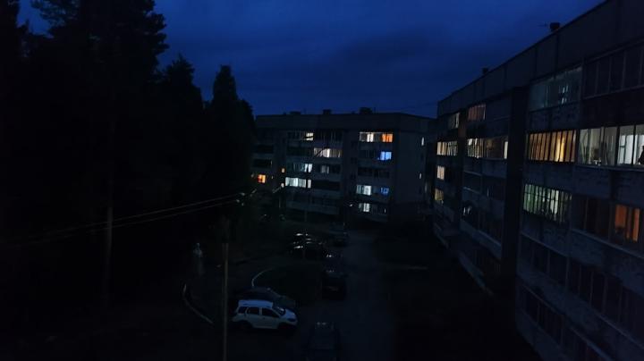 В карельском городе не горят уличные фонари