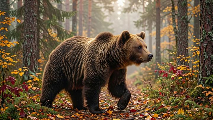 медведь в лесу